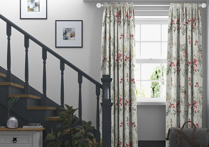 Wild Meadow, Ruby - Made to Measure Curtains - Image 3
